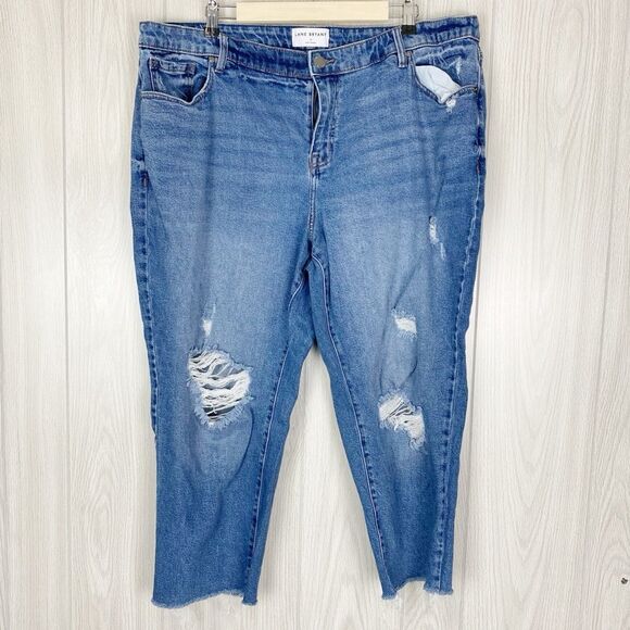 Lane Bryant | Distressed Midrise Boyfriend Jeans Size 18 - Picture 1 of 11